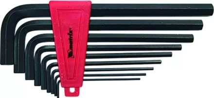 Набор ключей шестигранных имбусовых HEX, 2,0–12 мм, CrV,  9 шт., удлиненные  MATRIX 11227 купить в Перми