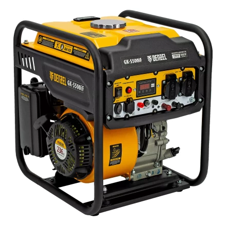 Генератор инверторный DENZEL GK-5500iF, 5,5 кВт, 230 В, ручной старт купить в Перми