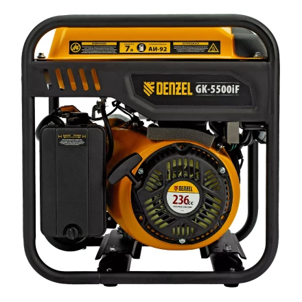 Генератор инверторный DENZEL GK-5500iF, 5,5 кВт, 230 В, ручной старт купить в Перми