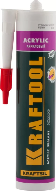 Герметик акриловый KRAFTOOL белый, 300мл 41251-0 купить в Перми