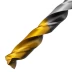 Сверло спиральное по металлу Denzel, 8,5 x 117мм, Р6М5, Golden Tip, многогранная заточка, 718283 купить в Перми
