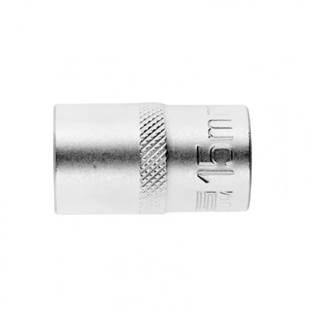 Головка торцевая 15 мм двенадцатигранная CrV под квадрат 1/2 хромированная Stels 13660 купить в Перми