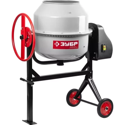 Бетоносмеситель ЗУБР, чугунный венец, 180л, 650Вт ЗБСЭ-180 купить в Перми