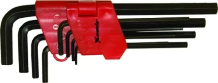 Набор ключей шестигранных имбусовых HEX, 1,5–10 мм, CrV, 9 шт., удлиненные  MATRIX 11231 купить в Перми