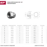 Гайка ЗУБР "МАСТЕР" колпачковая DIN 1587, оцинкованная,  M12, 5кг 303680-12 купить в Перми