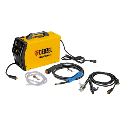 Аппарат инвертор. полуавтомат. cварки Denzel IMIG-205SDR, 200 А, ПВ 60%, катушка 5 кг купить в Перми