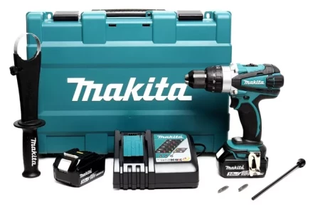 Аккумуляторная ударная дрель-шуруповерт Makita DHP458RFE купить в Перми
