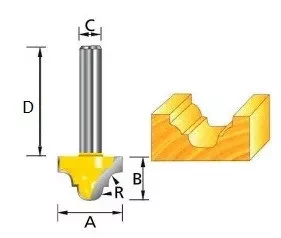 Фреза пазовая фасонная (классическая) , Makita D-11069 купить в Перми