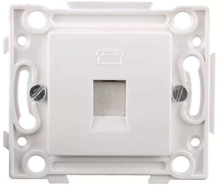 Розетка СВЕТОЗАР телефонная, 1 гнездо SV-55245-1 купить в Перми