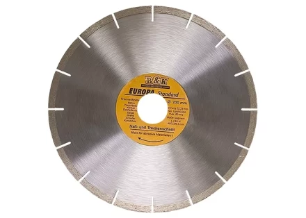 Диск алмазный отрезной сегментный 115 х 22,2 мм сухая резка EUROPA Standard SPARTA 73161 купить в Перми