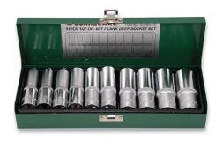 Набор головок торцевых глубоких 1/2"DR 10-24мм 11предметов Jonnesway S04HD411S 47243