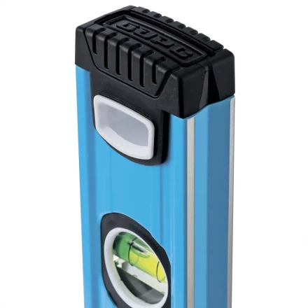 Уровень алюминиевый 2000 мм профиль 1.6 мм фрезерованный ударопрочные заглушки 3 глазка БАРС 34434 купить в Перми