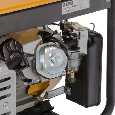 Генератор бензиновый PS 55 EA, 5.5 кВт, 230 В, 25 л, коннектор автоматики 5 PIN, электростартер Denzel 9468743 купить в Перми