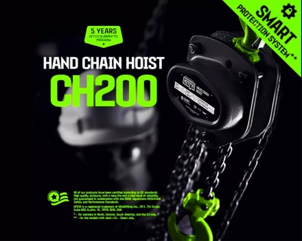 Таль ручная цепная HITCH CH200-G, 0.5 т, 9 м. Гальваническая цепь купить в Перми