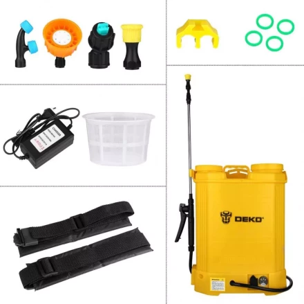 Опрыскиватель садовый аккумуляторный DEKO DKSP10, 16 л, 065-0942 купить в Перми