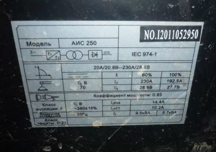 Сварочный инверторный аппарат Elitech АИС 250 купить в Перми