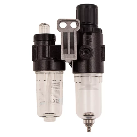 Блок подготовки воздуха регулятор-фильтр-лубрикатор FLR1500, 10 бар, 1500 л/мин, 1/4&quot; Denzel 57469 купить в Перми