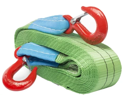 Буксир текстильный ленточный 8,0 т 5,0 м (крюк-крюк) 1002520 купить в Перми