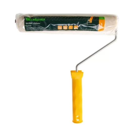 Валик &quot;Лаки&quot;, 250 мм, ворс 5 мм, D - 36 мм, D ручки - 6 мм, велюр Сибртех 80243 купить в Перми