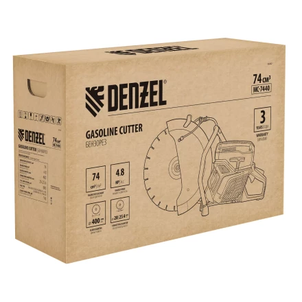 Бензорез DENZEL МС-7440, 74 см3, диаметр диска 400 мм купить в Перми