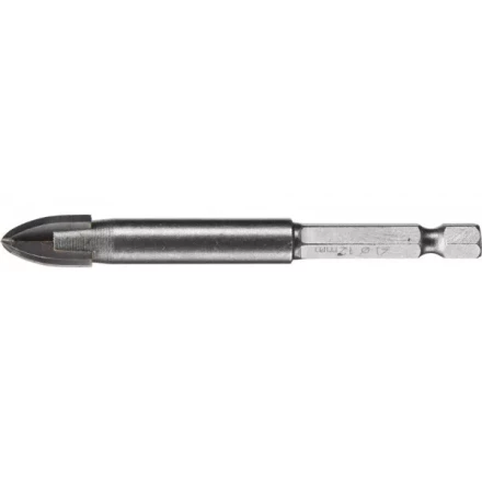 Сверло по кафелю, керамике, стеклу, с четырьмя режущими лезвиями, шестигранный хвостовик, 12 мм, STAYER &quot;PROFESSIONAL&quot; 2985-12 2985-12_z01 купить в Перми