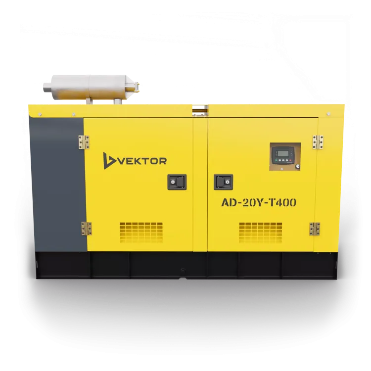 Дизельный генератор Vektor AD-20Y-T400 в шумозащитном кожухе с АВР купить в Перми