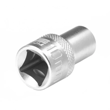 Головка торцевая 10 мм двенадцатигранная CrV под квадрат 1/2 хромированная Stels 13651 купить в Перми