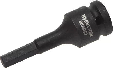 Торцовая головка KRAFTOOL &quot;INDUSTRIE QUALITAT&quot; ударная (1/2&quot;), HEX, Cr-Mo, фосфатированная, H8 27950-08_z01 купить в Перми