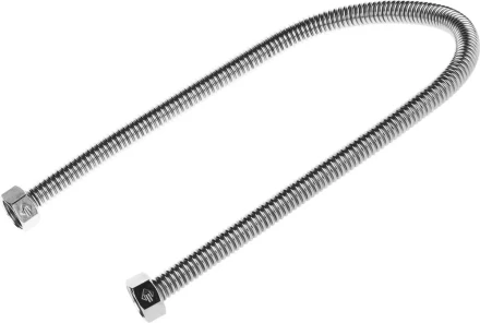 Подводка ЗУБР &quot;ЭКСПЕРТ&quot; сильфонная из нержавеющей стали, для воды, г/г (гайка-гайка), 1/2&quot;, 0,6м 51011-G/G-060 купить в Перми