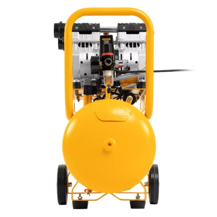 Компрессор безмасляный, малошумный Denzel DLS 1500/50, 1500 ВТ, 2x750, 50 л, 260 л/мин купить в Перми