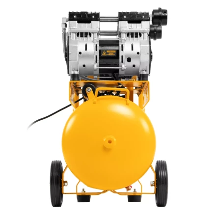 Компрессор безмасляный, малошумный Denzel DLS 1500/50, 1500 ВТ, 2x750, 50 л, 260 л/мин купить в Перми