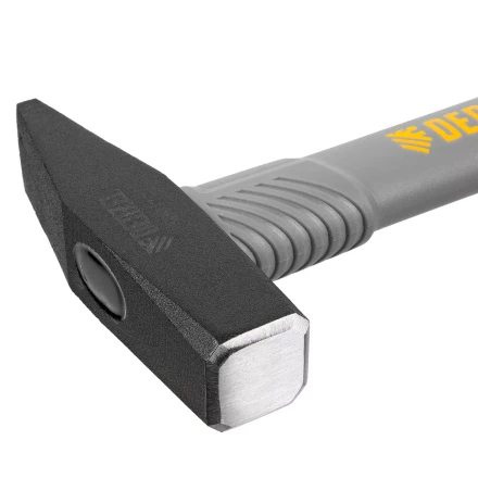 Молоток слесарный, 500 г Denzel 10485, кованый, фибергласовая рукоятка c TPR покрытием купить в Перми