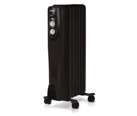 Маслянный радиатор обогреватель электрический BALLU Classic black BOH/CL-07BRN 1500 купить в Перми