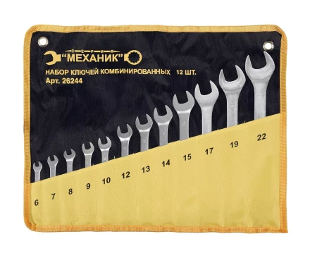 Набор ключей комбинированных 12 шт. чехол Энкор 26244 купить в Перми