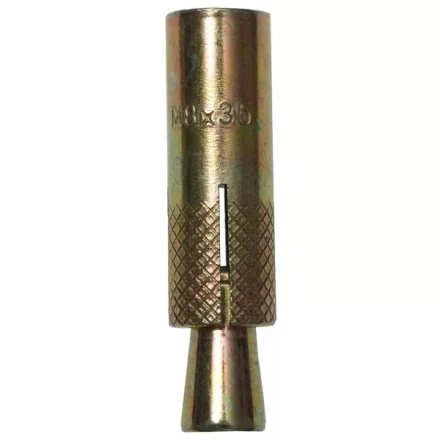 Анкер ЗУБР с клином, желтопассивированный, 8,0х35мм, ТФ6, 3шт 4-302076-08-035 купить в Перми