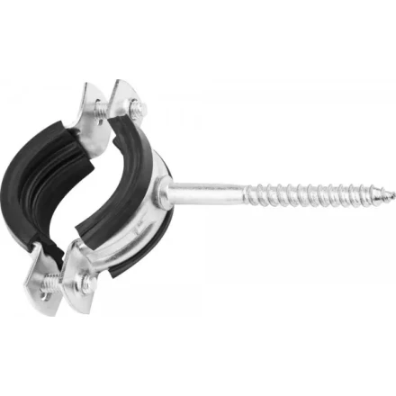 ЗУБР. Хомут трубный оцинкованный, с шурупом, 1&quot;, 1шт 37854-32-36-1 купить в Перми