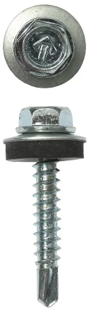 Саморезы ЗУБР &quot;ПРОФЕССИОНАЛ&quot; оцинков., для крепл. кров. матер. к дерев. обреш., 4.8x50мм, 250шт 4-300315-48-050 купить в Перми