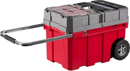 Ящики для инструмента на колесах МЕГА-БОКС серия ПРОФЕССИОНАЛ цвет черный купить в Перми