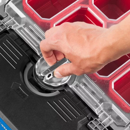 Ящики для инструмента на колесах МЕГА-БОКС серия ПРОФЕССИОНАЛ цвет черный купить в Перми