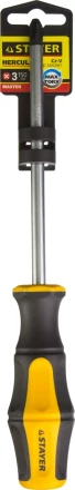Отвертка STAYER &quot;MASTER&quot; &quot;HERCULES&quot;, Сr-V, противоскользящая рукоятка, PH3x150мм 25052-3-15_z02 купить в Перми