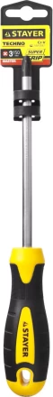 Отвертка STAYER &quot;MASTER&quot; &quot;ТECHNO&quot;, двухкомпонентная рукоятка, магнитный наконечник, Cr-V, PH3x150мм 2508-3-15_z02 купить в Перми