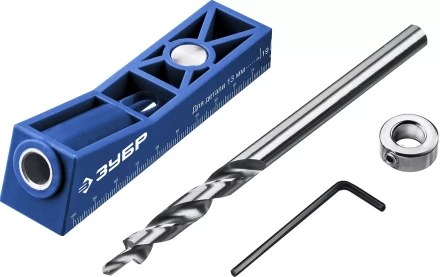 ЗУБР одно отверстие, одинарный кондуктор для глухих отверстий, Профессионал (30092) купить в Перми