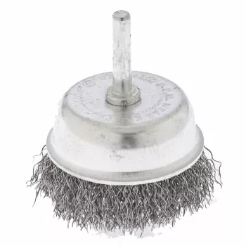 Щетка для дрели 65 мм &quot;чашка&quot; со шпилькой витая проволока  СИБРТЕХ 744777 купить в Перми
