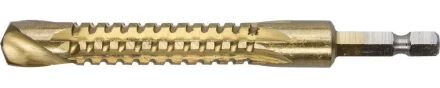 ЗУБР. Сверло фрезеровальное по дереву и тонкому листовому металлу, шестигранный хвостовик 1/4&quot;, 12х110мм 29966-12 купить в Перми