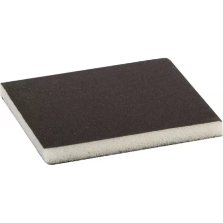 Губка шлифовальная ЗУБР &quot;МАСТЕР&quot; двухсторонняя, мягкий поролон, Р320, 123х98х12мм 35614-320 купить в Перми