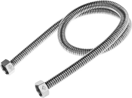 Подводка ЗУБР &quot;ЭКСПЕРТ&quot; сильфонная из нержавеющей стали, для воды, г/г (гайка-гайка), 1/2&quot;, 0,8м 51011-G/G-080 купить в Перми