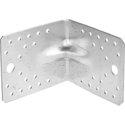 Крепежный угол ЗУБР "МАСТЕР" усиленный, 90х105х105мм, 20шт 310115-90-105