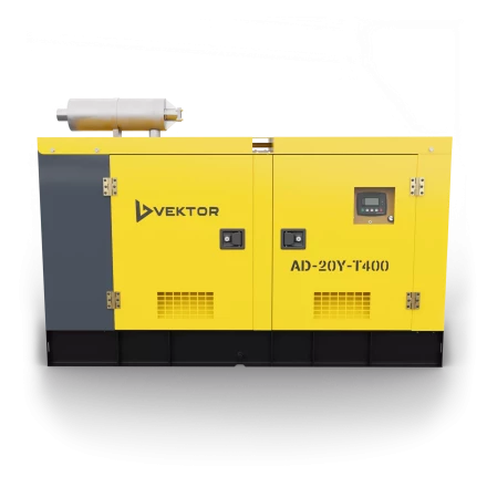 Дизельный генератор Vektor AD-20Y-T400 в шумозащитном кожухе купить в Перми