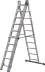 Лестница ЗУБР универсальная, трехсекционная со стабилизатором, 10 ступеней 38831-10 купить в Перми