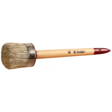 Кисть круглая ЗУБР &quot;УНИВЕРСАЛ - МАСТЕР&quot;, светлая щетина, деревянная ручка, №16, 55мм 01501-55 купить в Перми